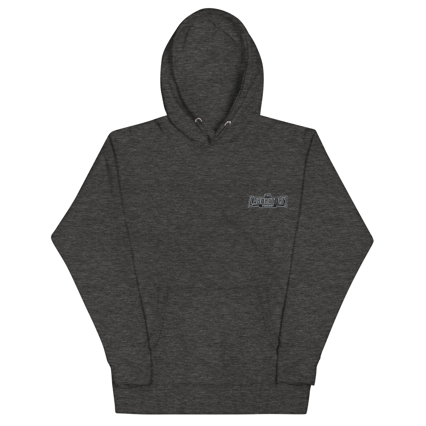 The Lab Black Logo Embroidered Hoodie