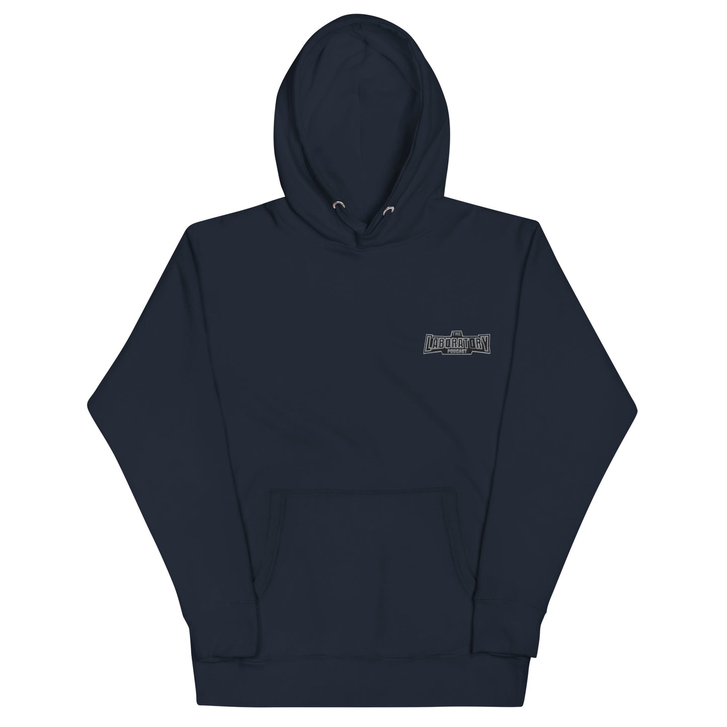 The Lab Black Logo Embroidered Hoodie